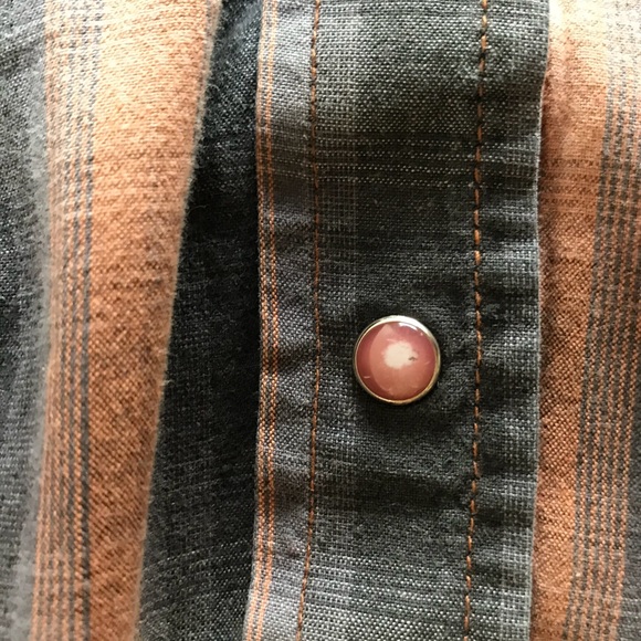 Panhandle Slim Pearl snap Plaid Buttonup shirt  XL - Picture 5 of 5